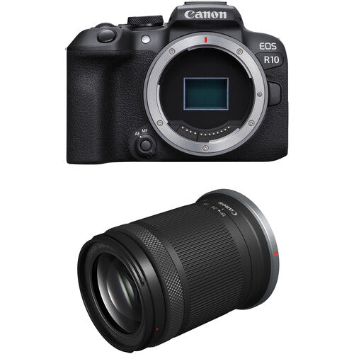 Canon EOS R50 Mirrorless Camera with 18-45mm and 55-210mm Lenses (Black)