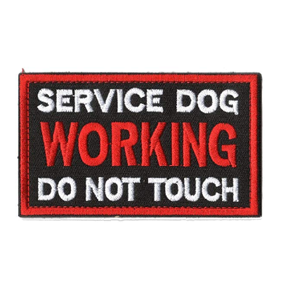 Cão De Serviço Trabalhando, Não Toque
