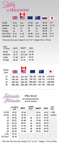 Shirley of Hollywood Size Guide