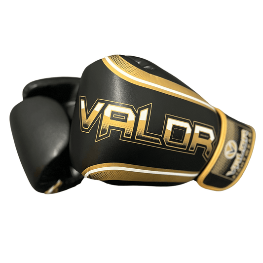 Valour Strike Boxing Gloves, Black 4oz - 16oz