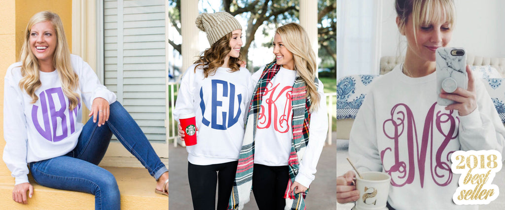 Big Print Monogram Long Sleeve & Sweatshirt