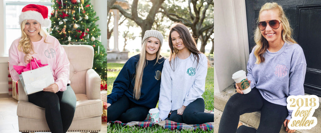 Monogrammed Sweatshirt for Girls