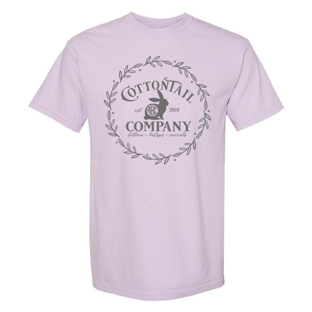 Monogrammed Easter Cottontail Bunny Tee