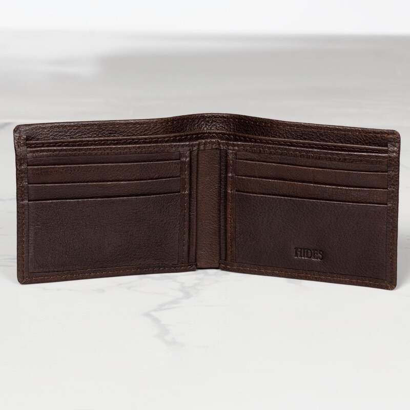 Mid-Wing Leather Wallet | Men's Leather Wallet | ID Pocket – HIDES