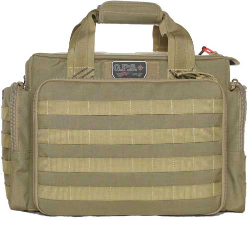 Gps Tactical Range Bag W- - Foam Cradles For 5 Guns Tan!