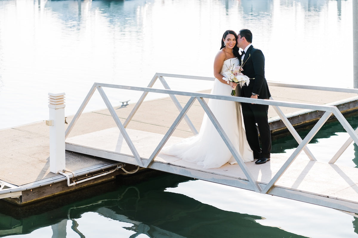 Cullen Bay wedding in Darwin, beautiful marina urban wedding backdrop