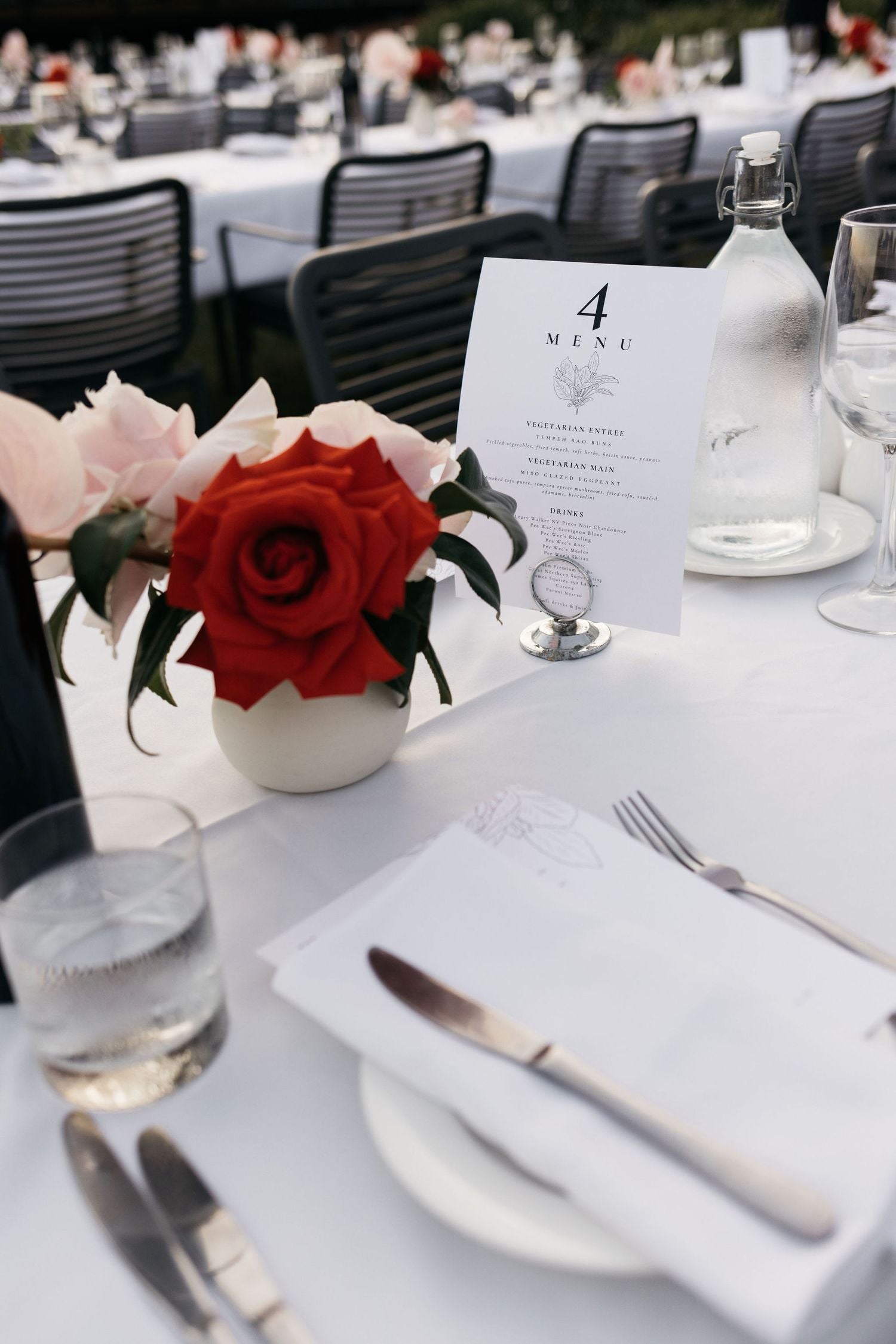 Arabella & Giovina Wedding Reception Table Florals 2