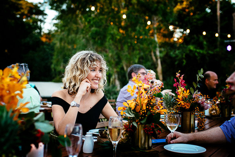 guests enjoying an early evening event at the Darwin Botanic Gardens