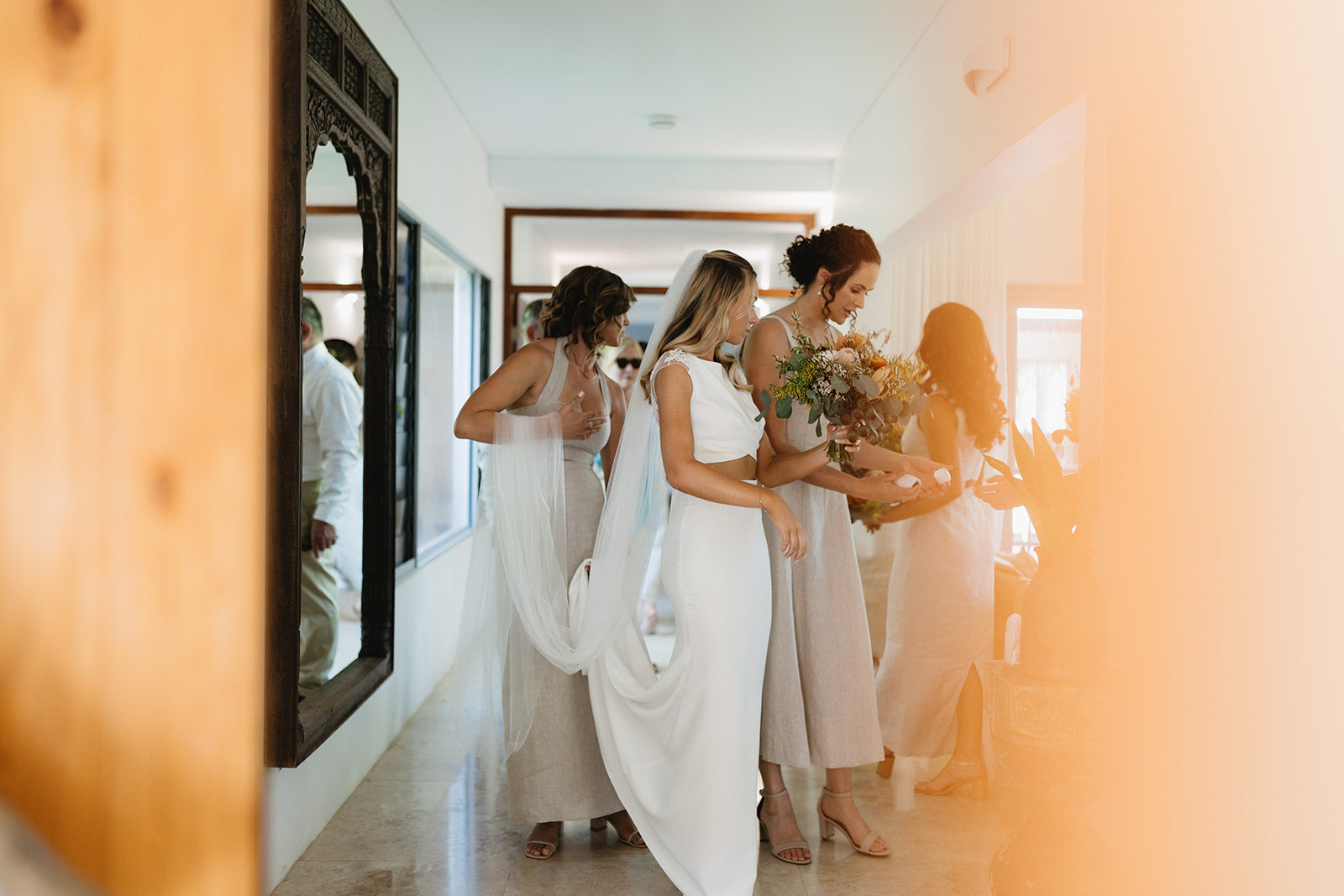 Hannah & Austin - Beija Flor Real Wedding - Getting Ready at the Ceremony