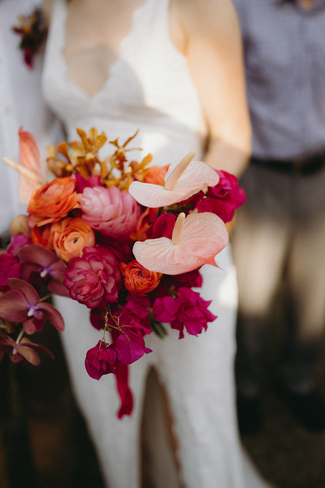 Naomi and Jack - Beija Flor Real Wedding - Bridal Bouquet in Autumnal Pink Shade