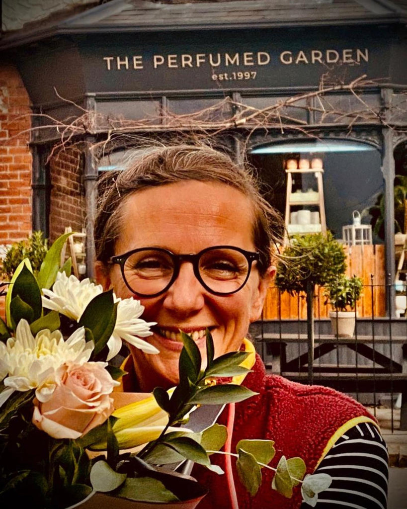 Local florist Carol at The Perfumed Garden in Leeds.