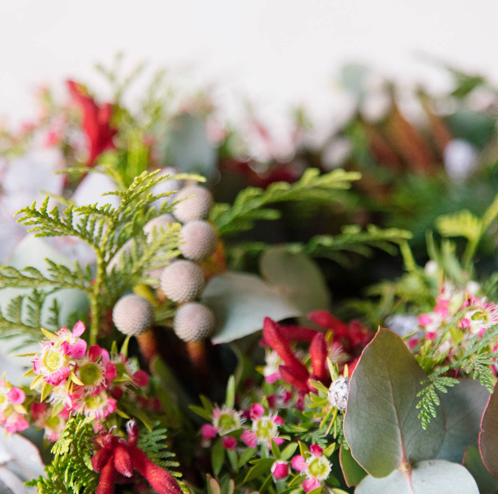 Transform your home into a warm Christmas haven with Beija Flor's Advent Wreath featuring greenery
