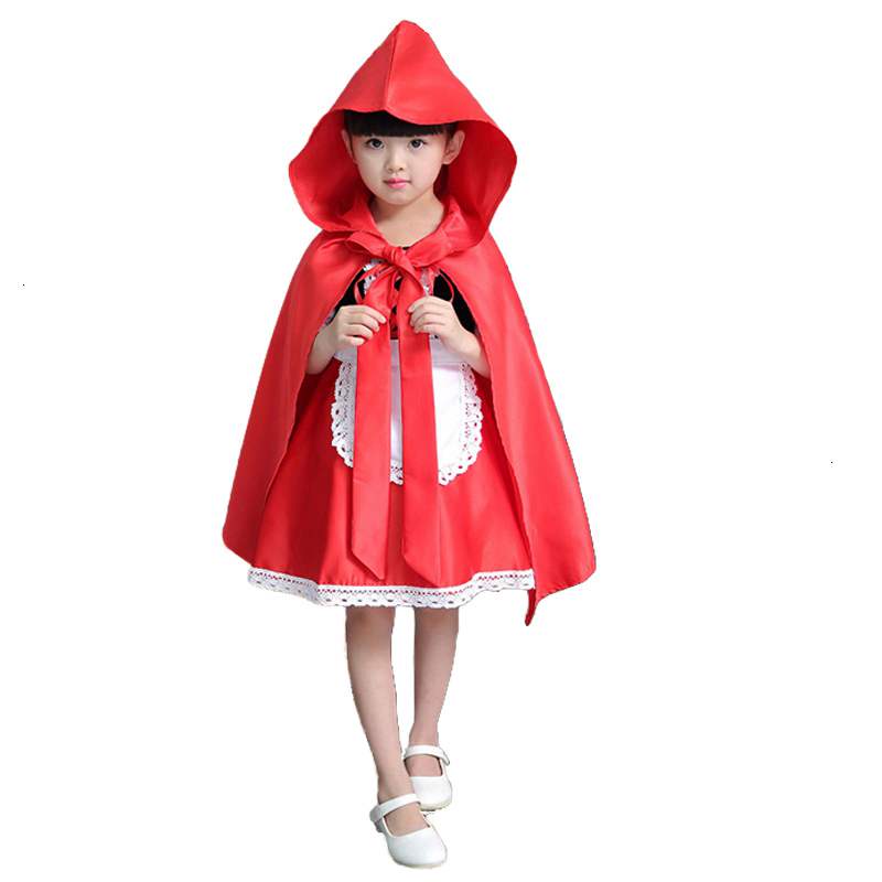 Vestido festa infantil da chapeuzinho vermelho e capa vermelha