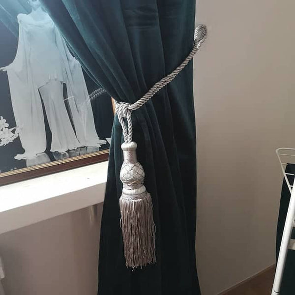 Hide Stains with Curtain Tassel Tiebacks for your Velvet Curtains