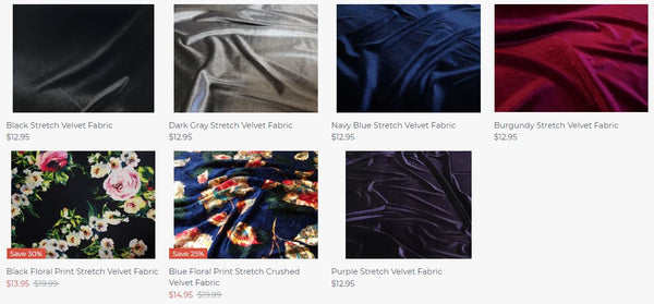 Stretch Velvet Fabric