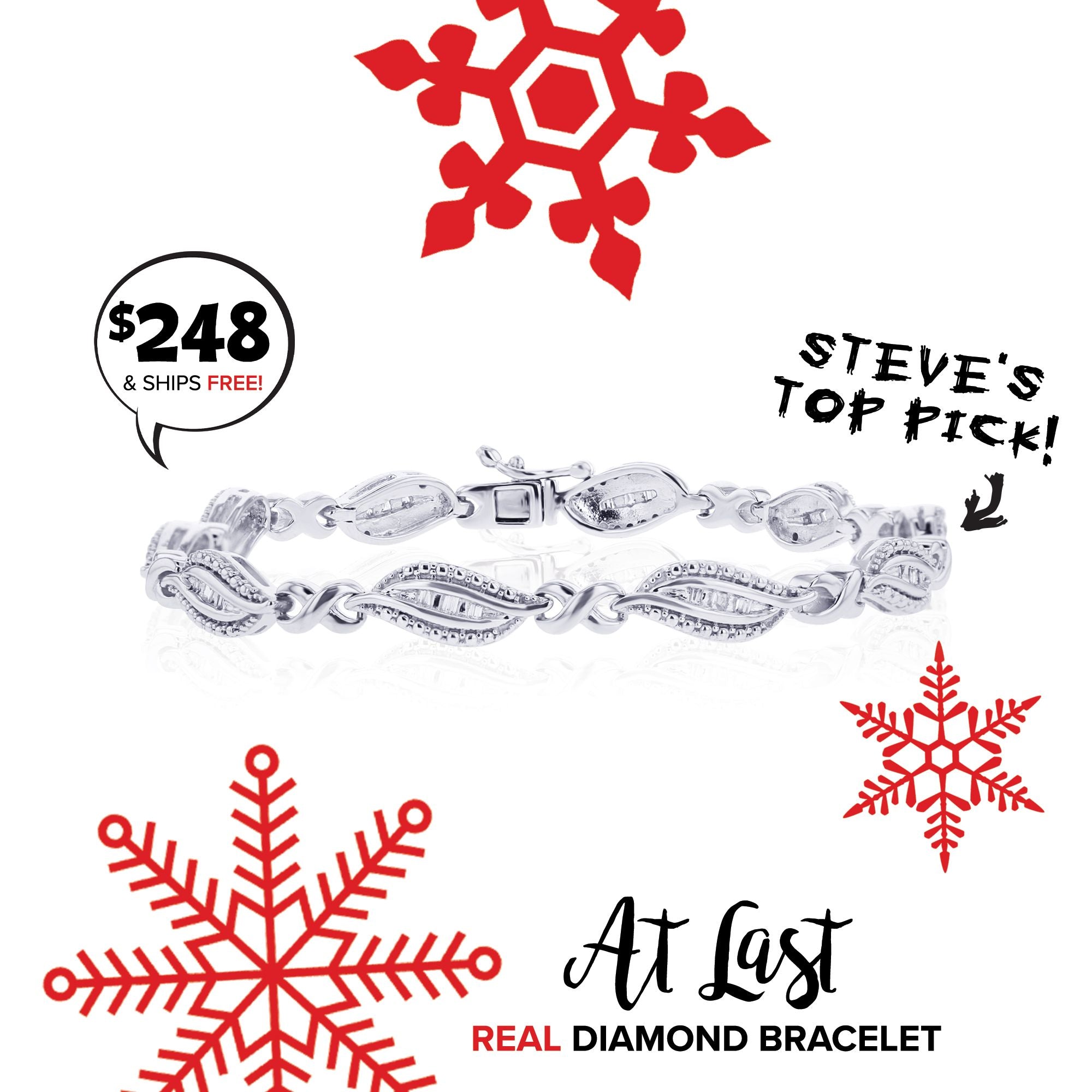 At Last Diamond Bracelet from Steven Singer Jewelers