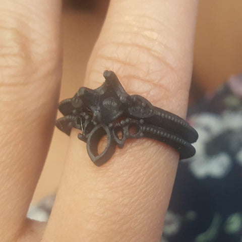 Wax mold of custom engagement ring