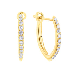 Steven Singer Jewelers' Stila Diamond Hoop Earrings