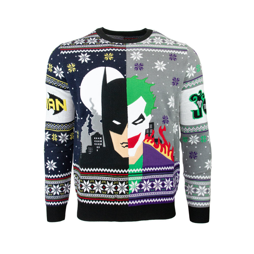 nauwelijks Destructief sneeuwman Batman vs Joker DC Comics Numskull Christmas Sweater – le Comptoir du Geek