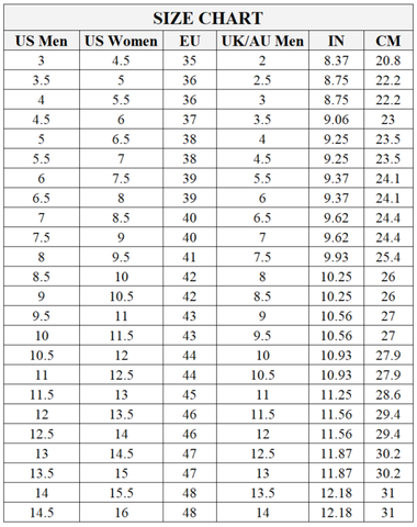 SIZE CHART - Americk Co