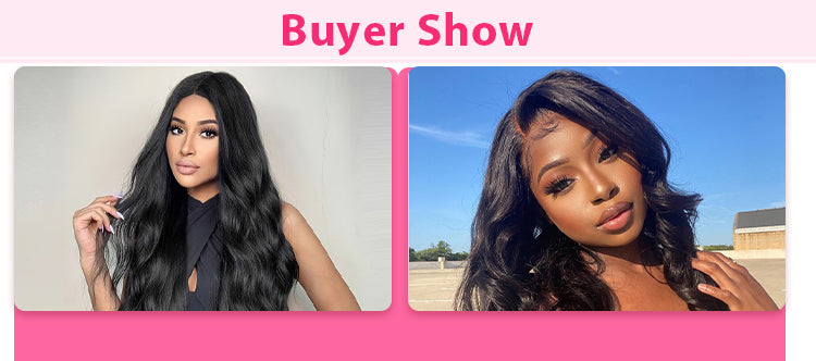 Dorsanee Hair Pink Brown Wigs 13x6 Body Wave Lace Front Human Hair Wigs