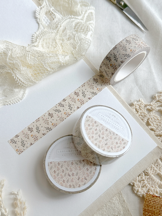 lace & roses - brown washi tape – Leelajournals