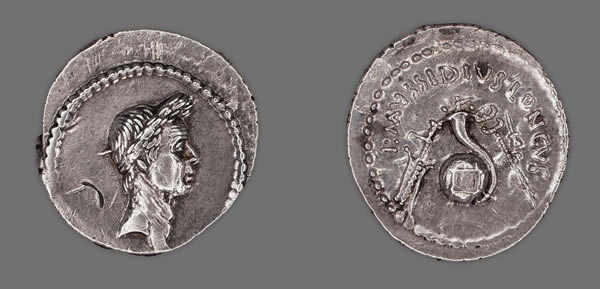 Denarius (Coin) Portraying Julius Caesar, 42 B.C.