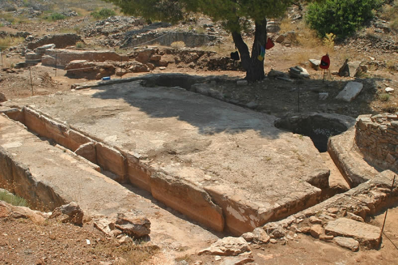 Laurium Silver Ore Sluicing Tank Excavation