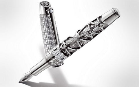 Diamond Edition Pen Expensive Black Silver White gold Fountain Pen Nib Metal Gold Diamond