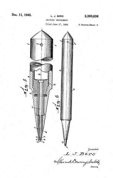 Laszlo Biro Patent