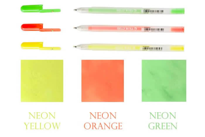 Sakura Gelly Roll Neon Pens