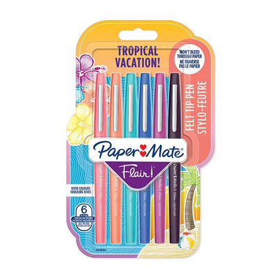 Papermate Flair Metallic Seafoam Felt Tip Pen Pack of 12