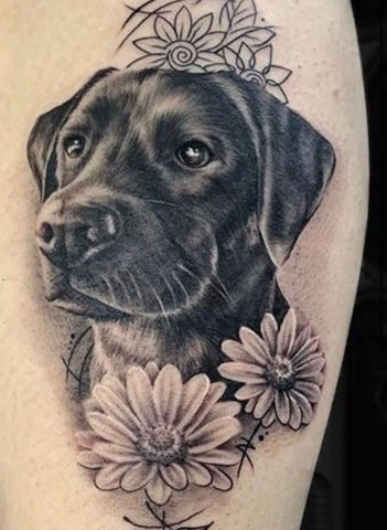 MagnumTattooSupplies on Twitter Adorable dog tattoo by Stephanie  Melbourne done using magnumtattoosupplies    tattoosnob  neotraditional neotraditionaltattoo neotradworldwide femaletattooartist  stencilstuff tattoodo coverup coverup dog 