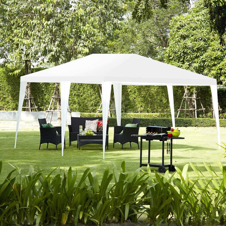 Versatile and Easy-to-Set-Up Canopy Tent: This multipurpose canopy tent is the ultimate solution for all your outdoor needs. Whether it's a family gathering, picnic, camping adventure, or tailgate party, this tent has got you covered. With its hassle-free assembly and disassembly, you can set it up quickly and effortlessly. It even doubles as a temporary garage, providing additional storage space for your car, garden furniture, or tools.