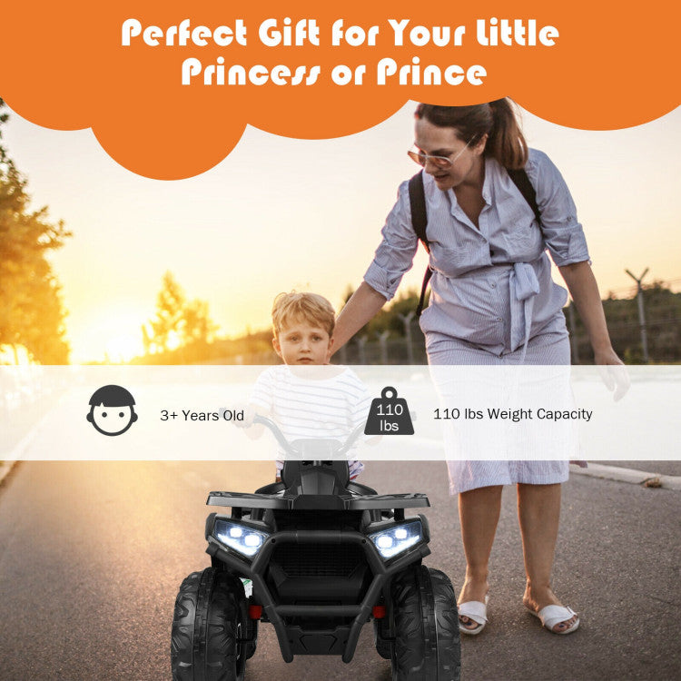 The Ultimate Companion: This battery-powered quad ATV is irresistibly cool, making it an unforgettable gift for your kids on birthdays or Christmas. Create cherished memories as they become their trusted companion. Its high-quality craftsmanship and certifications from ASTM and CPSIA guarantee reliable usage.