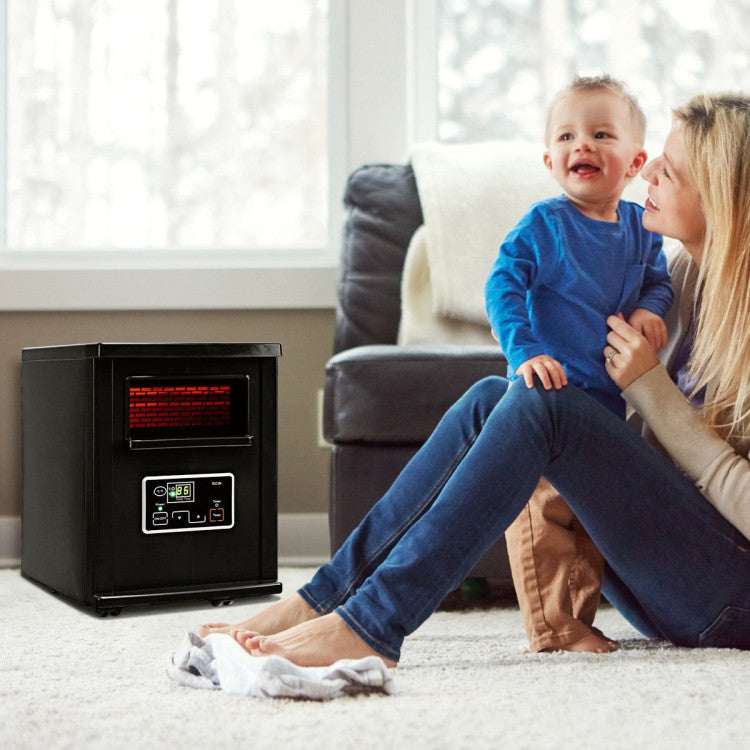 Ultra-Efficient Heating: Our electric infrared heater keeps you warm and cozy without draining your wallet. This portable unit delivers exceptional warmth, ensuring a snug atmosphere without breaking the bank.