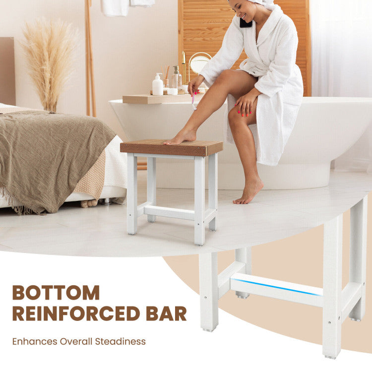 Space-Saving Compact Design: Enjoy the convenience of a shower bench. The compact design allows for easy integration into limited spaces in your house, making it an ideal solution for those with smaller bathrooms or tight living quarters.