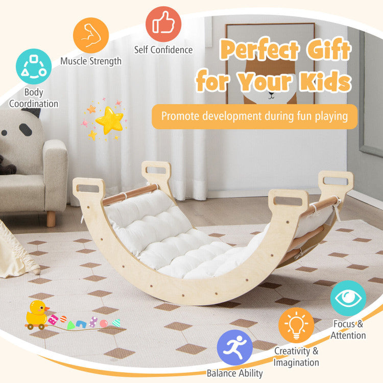 Plush Comfort for Toddlers: Pamper your little one with a soft cushioned adventure! Crafted with skin-friendly cotton canvas and comfy PP cotton filling, it's like climbing on clouds. Secure straps ensure a snug fit for worry-free play.