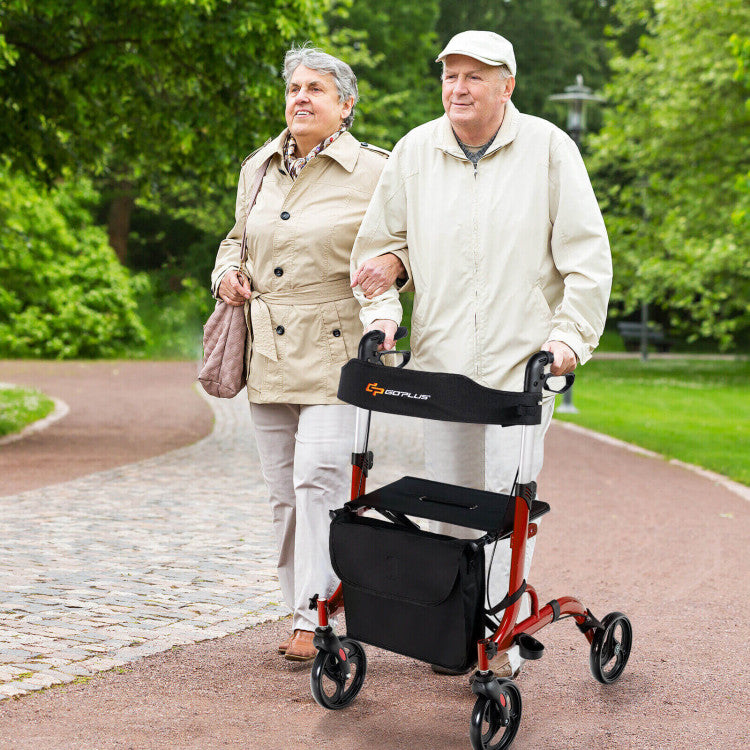 User-Centric Features: This rollator walker prioritizes convenience with a spacious storage bag and a dedicated cane/umbrella holder, ensuring your essentials are always within reach during your outdoor strolls. Ergonomically designed non-slip handles provide a secure grip, and the assist pedal assists in tackling rough terrain or uneven thresholds with ease.