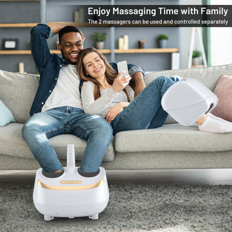 Personalized Massage Modes: The foot and calf massager comes with 3 massage modes (relaxed sleeping mode, soothing maintenance mode, deep pressure-relief mode) and 3 massage intensities, which can provide you with the optimal massage needs you can customize, so it is perfect for the elderly, women, and men relieve foot pain, promote blood circulation for better sleep, and eliminate stress.