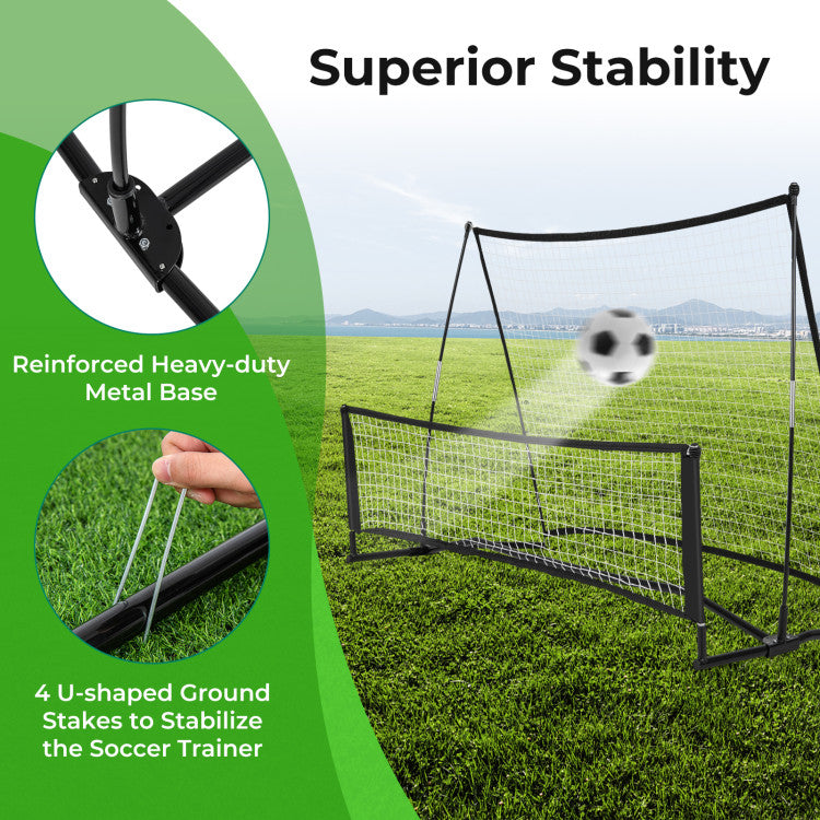 Outstanding Stability: The reinforced heavy-duty metal base provides outstanding stability, ensuring the trainer remains steady even during the most intense training sessions. Take your skills to the next level without worrying about the equipment's stability.