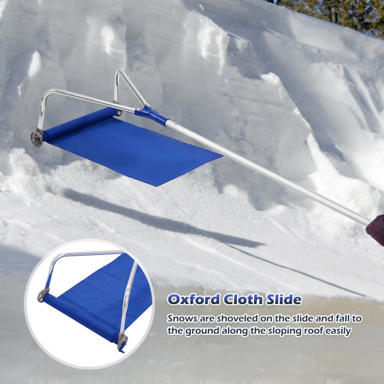 20' x 16" Oxford Slide: Our snow cart comes equipped with two PP wheels, making snow removal a breeze. The enhanced ground friction ensures safety on slippery surfaces, allowing you to effortlessly control the poly sleigh shovel stably while clearing snow from roads.