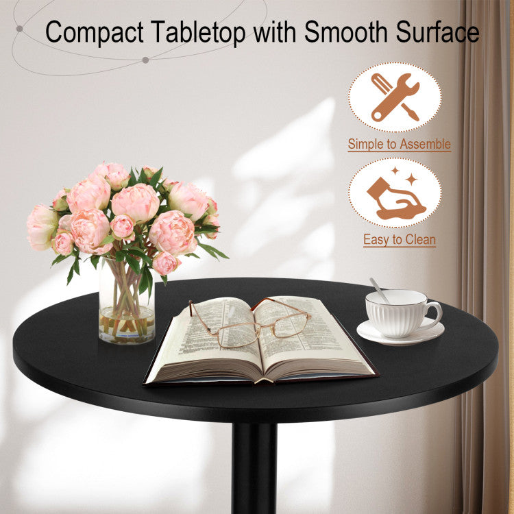 Safe and Smooth Surface: Enjoy a smooth and non-deforming tabletop that's easy to clean with just a simple rag. The round shape ensures safety by eliminating sharp corners that could lead to accidental injuries or clothing snagging.