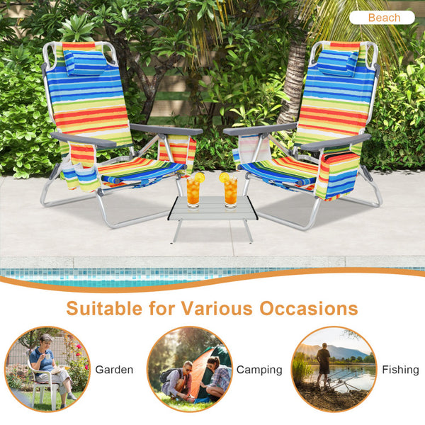 Effortless Portability and Storage: Designed for convenience, our foldable beach chair is compact, lightweight, and easily storable. With adjustable straps catering to your body's contours, you can effortlessly carry it on your back. Whether it's for home storage or camping trips, our beach folding chair is your perfect travel companion.