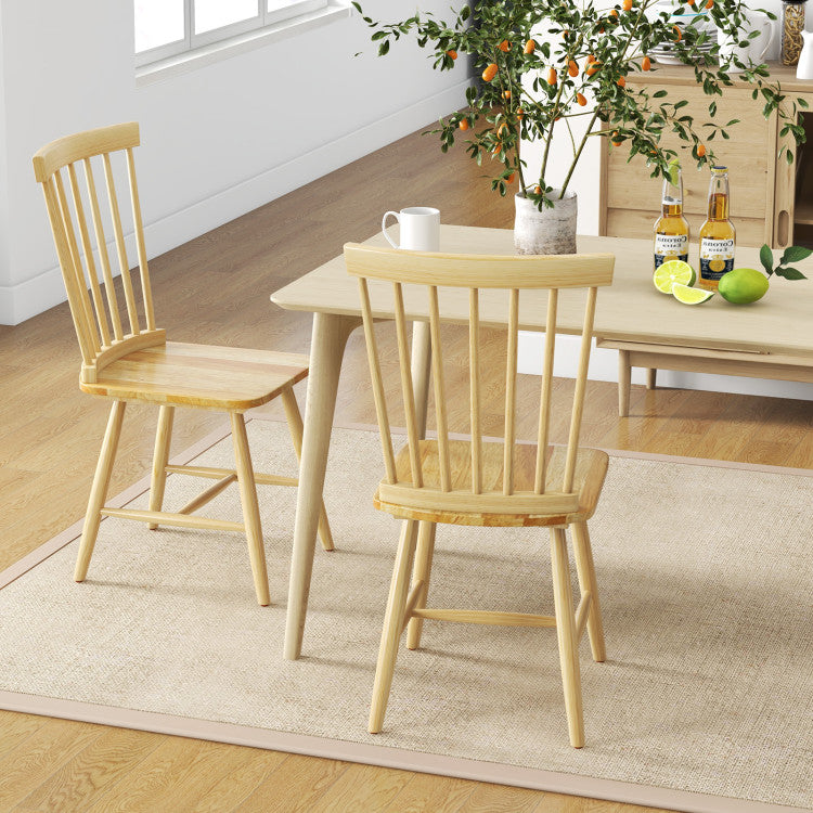 Comfort in Every Detail: Our slat-back chairs are crafted with user-friendly details in mind. A perfect 18" seat height ensures natural ground contact for relaxed dining. Smooth, rounded edges provide safety, guarding against accidental scratches and enhancing the overall dining pleasure.