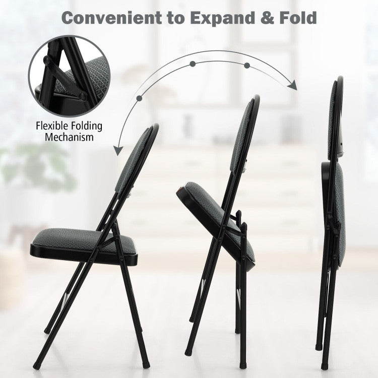 Space-Saving Folding Design: These chairs are incredibly versatile with their folding capability. When not in use, they effortlessly transform into a compact shape, perfect for storage in any nook or cranny. The built-in carrying handle makes transportation a breeze.
