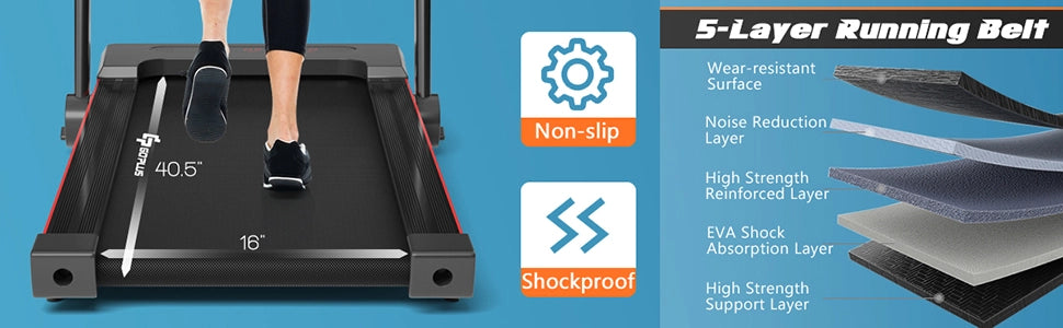 Folding Design for Easy Move and Store: The folding and compact design makes the treadmill easy to store.