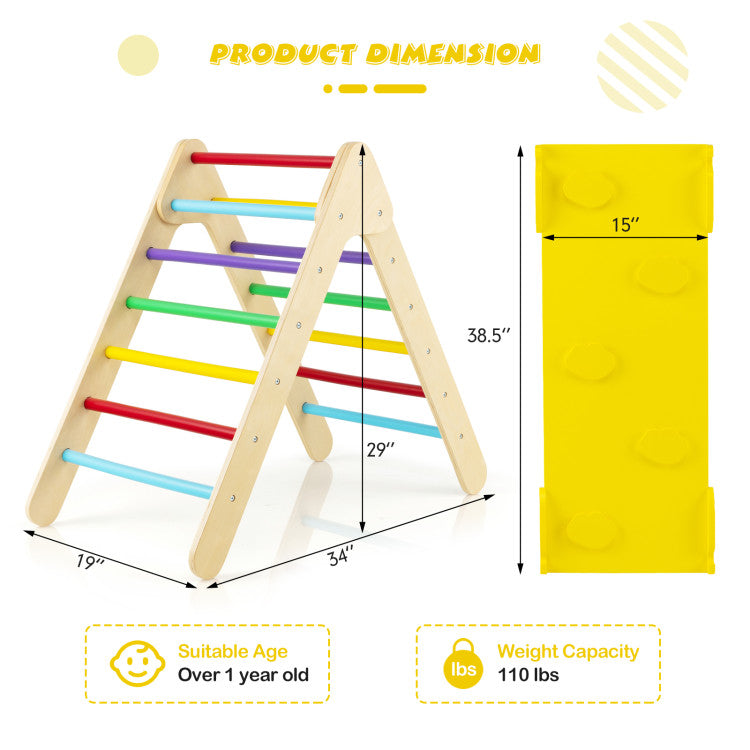 Quick Assembly: Easy setup with included user manual and hardware. Parents can swiftly build this indoor climber, promoting body balance and athleticism through climbing and sliding. A thoughtful and engaging gift for kids that encourages active play.