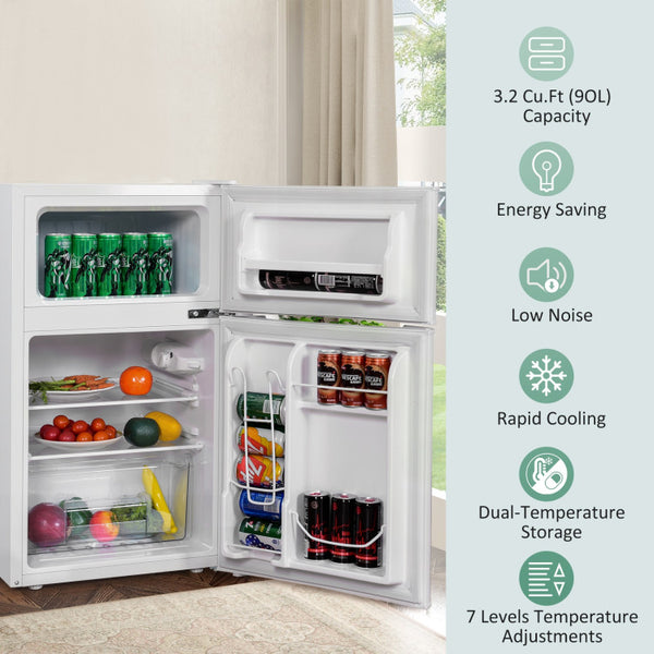 Freshness-Preserving Crisper Drawer: Keep your fruits and vegetables fresh for longer in the specially designed crisper drawer. It provides an optimal environment to maintain the ideal humidity levels, ensuring your produce stays crisp and flavorful.