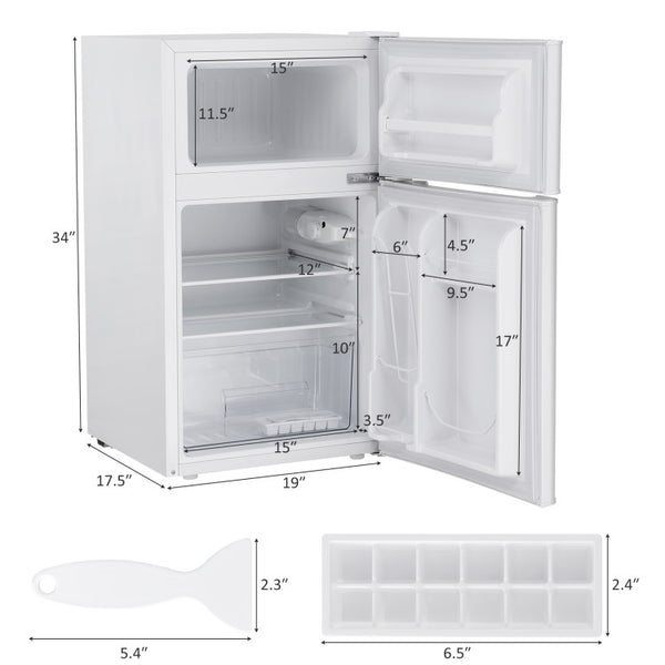 Versatile and Easy-to-Clean Glass Shelf: The removable glass shelf can be adjusted to accommodate taller items, providing flexibility in organizing your refrigerator. When it's time for a thorough cleaning, the removable feature ensures hassle-free maintenance.